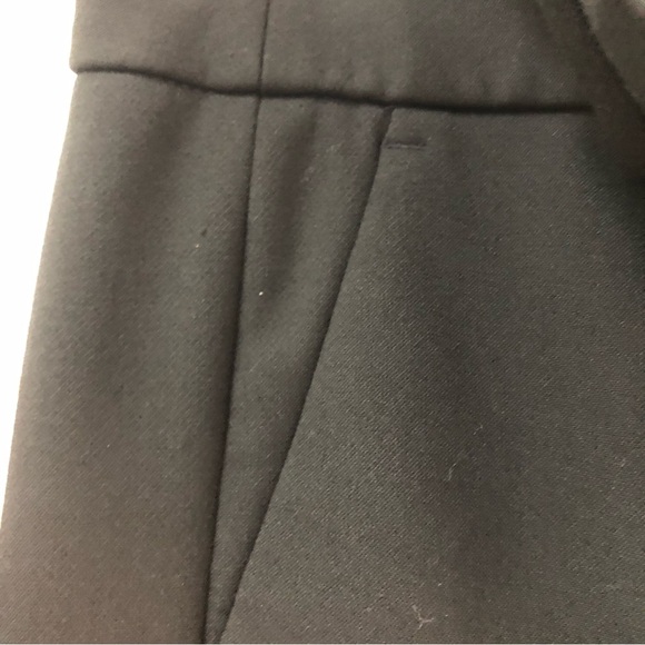 J. Crew Cameron fit Black trouser flat front cropped style faux front pocket 10 - Picture 6 of 7